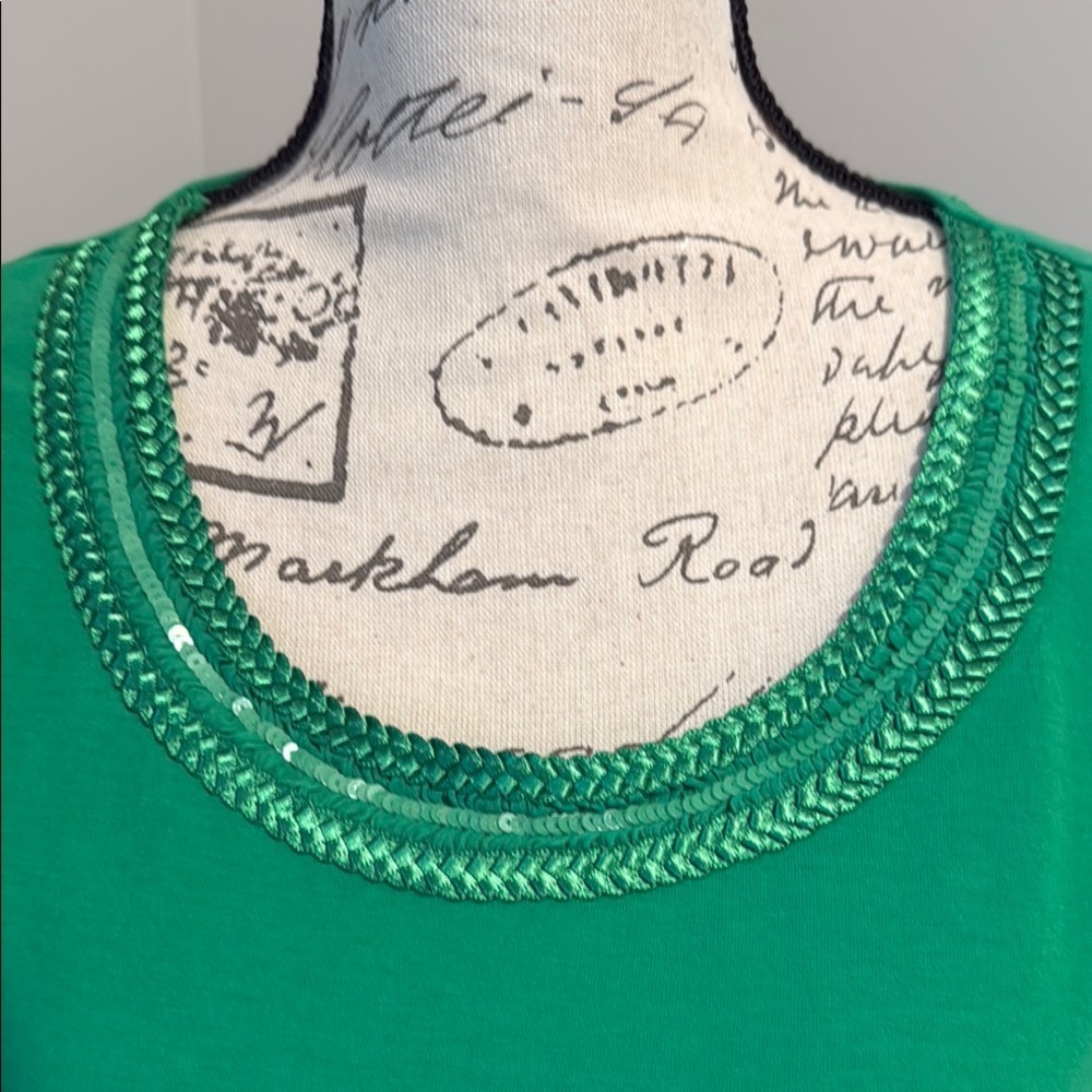 Coldwater Creek Green Women's Top - M​​ - Picture 2 of 7